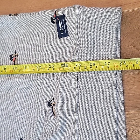 NWOT Mens Superdry AOP Embroidered Palm Tee Pullover Sweater Sweatshirt XL - Picture 9 of 10